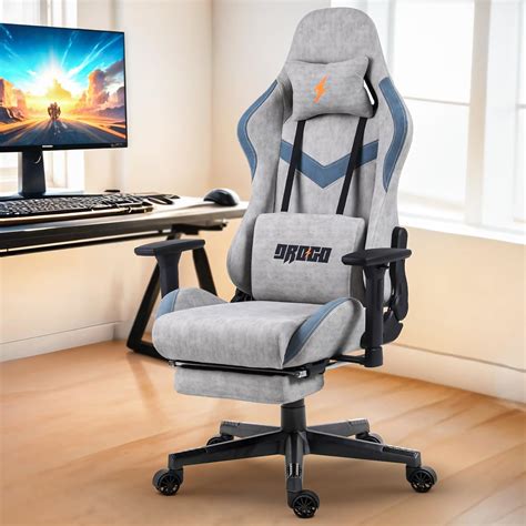 DROGO Ergonomic Gaming Chair with Breathable Fabric, Armrests ...
