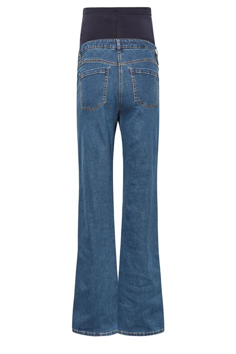 LTS Tall Maternity Indigo Blue BEA Wide Leg Jeans | Long Tall Sally