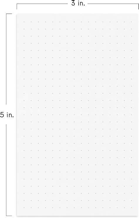 Buy Notsu Dotted Index Cards Vertical 3-inch by 5-inch for Notes and ...