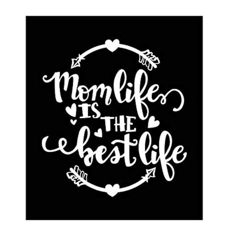 Mom Life is The Best Life Vinyl Decal | White | Made in USA by Foxtail ...