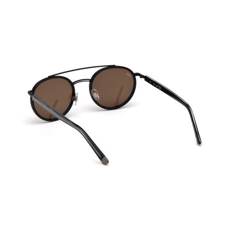 Buy Web Eyewear Brown Metal Unisex Sunglasses WE0225 52 01G Online