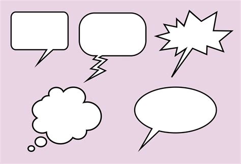 Retro Comic Speech Balloons 2492330 Vector Art at Vecteezy