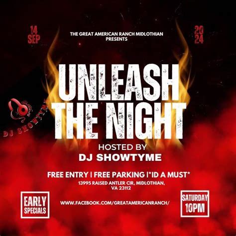 Unleash The Night by Dj Showtime @ The Ranch Modlothian, 13995 raised ...