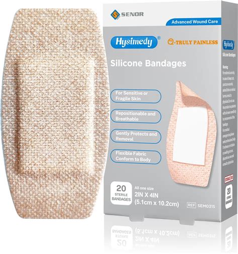 Amazon.com: Hysimedy Silicone Adhesive Bandages Large Sizes for ...