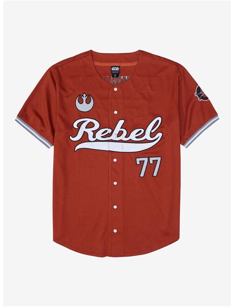 Star Wars Luke Skywalker Rebel Baseball Jersey - BoxLunch Exclusive ...