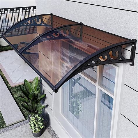 Amazon.com : Window Awning Door Canopy with Plastic Steel Bracket ...