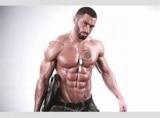 Lazar Angelov BodyBuilding Muscle Man Fabric poster 36" x 