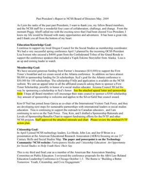 Fillable Online leaders ncss Past PresReportNCSSBoardMay09 - leaders ...