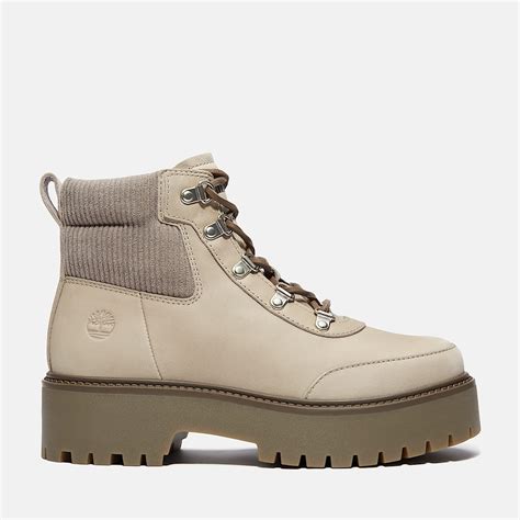 Stone Street Platform Boot for Women in Grey