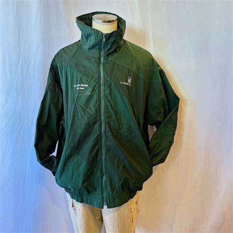 【XL】NYLON JUMPER col Green ナイロンジャンパー ナイロンジャケット 切り返しジャケット | STORE old ...