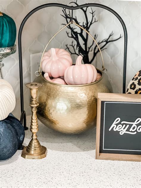 decorating with a cauldron for halloween - Re-Fabbed