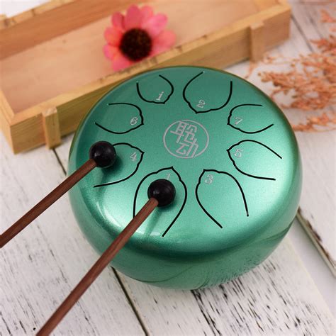Buy 6 Inch Steel Tongue Drum Handpan Drum 8-Notes C-Key Percussion ...