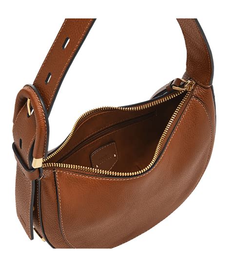 Buy Fossil Harwell Leather Crescent Bag ZB1916200 at Rs.16995 | Shop ...