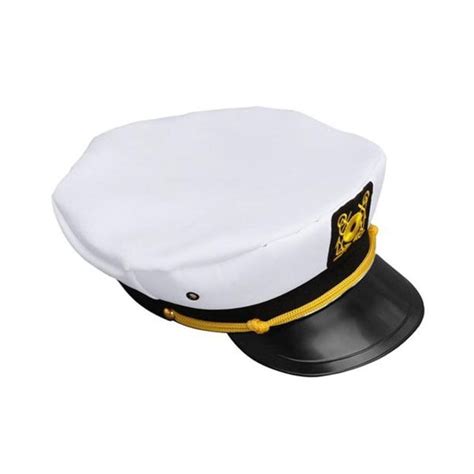 Buy Men Women Navy Captain Hat Yacht Boat Ship Sailor Cap Party ...
