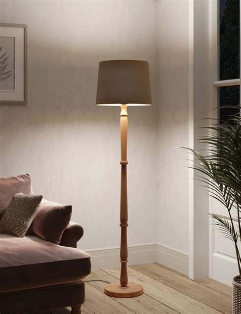 Wooden Floor Lamp | M&S | M&S