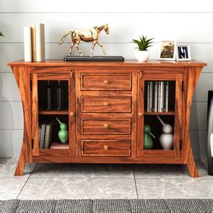Shagun Arts Solid Wood Free Standing Sideboard Price in India - Buy ...