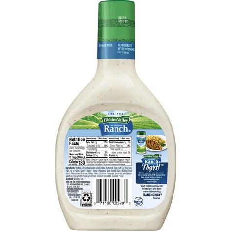 Ranch Salad Dressing Nutrition Facts | Besto Blog