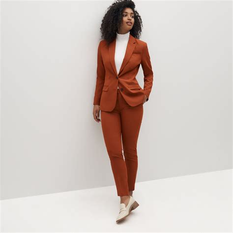 Women's Burnt Orange Suit Pants | Orange suit, Suits for women, Pantsuit