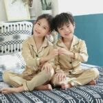 Kids Purple Satin Pyjama Set | Children Nightwear India
