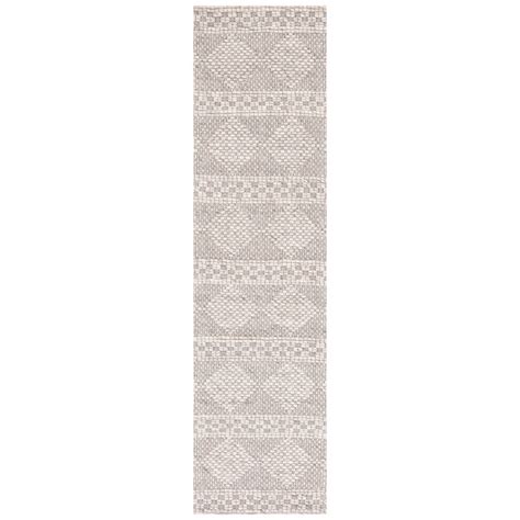 SAFAVIEH Marbella Matilda Diamond Runner Rug, Beige/Grey, 2'3" x 9 ...