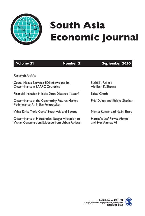 South Asia Economic Journal Journal & Magazine Subscription