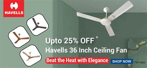 Buy Havells 36 Inch (900 Mm) Ceiling Fans Online at Discount Price