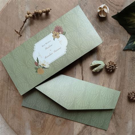 Vintage Green Floral Frame Set of Money Envelopes – Cuckoo & Crow