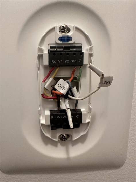 Wyze thermostat wiring. Previous homeowner installed. Heat works then ...