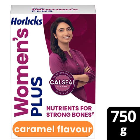 Horlicks Women's Plus Caramel Flavour Powder, 750 gm Refill Pack Price ...
