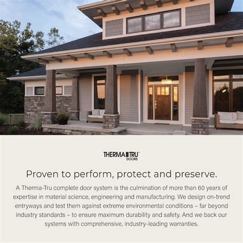 Therma-Tru Grid Entry Door 36-in x 80-in x 4-9/16-in Fiberglass Right ...