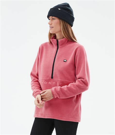 Montec Echo W Fleece Sweater Women Light Red | Montecwear.com