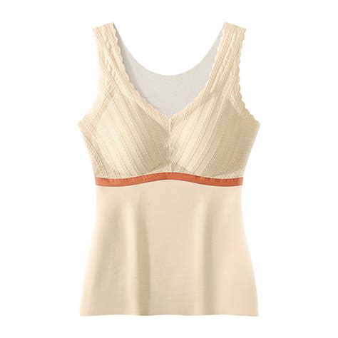 JIKNTTR Women's Thermal Shirts Thermal Underwear Tank Tops Lined Base ...