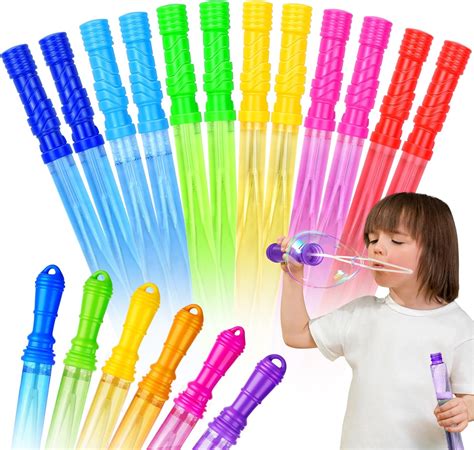 Amazon.com: JOYIN 12 Packs 14.6’’ Big Bubble Wand with 12 Packs 17 ...