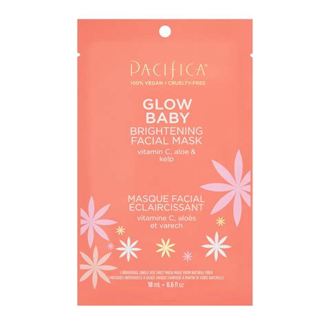Amazon.com: Pacifica Sheet Face Mask - Glow Baby Brightening Facial ...