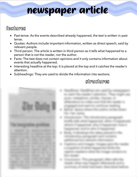 Image result for Newspaper Article Structure