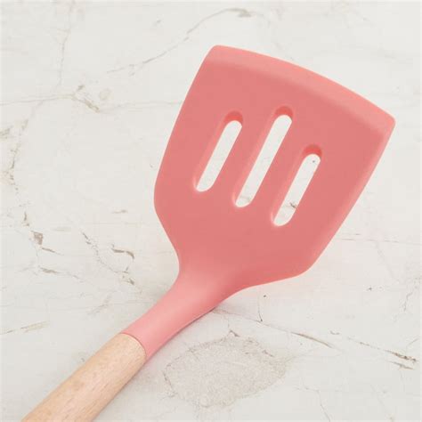 Buy Rosemary Wood Handle Silicone Turner from Home Centre at just INR 449.0
