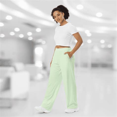 Relaxed Fit, Wide-Leg Pants Mint Green for Women - made fresh! | Shop ...