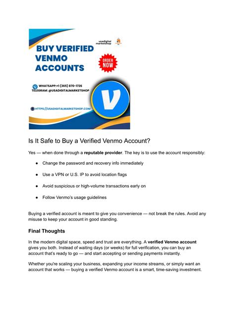 PPT - Buy Verified Venmo Accounts – Take Control of Digital Payments ...