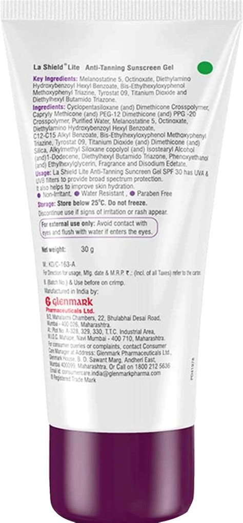 Buy LA SHIELD LITE SPF 30 P+++ 30G SUNSCREEN GEL Online & Get Upto 60% ...