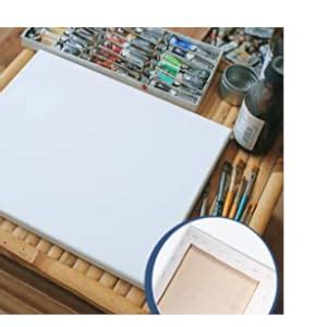 Homestrap 8 Oz Primed Cotton Pre Stretched 4 Inch Round Canvas with ...