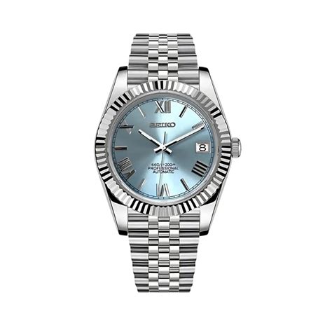 Seiko Mod Oyst Ice Blue Roman Price in India | Culture Circle