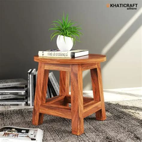 Wooden Stools & Bar Stools | Khaticraft