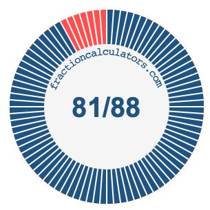 81/88 as a percent