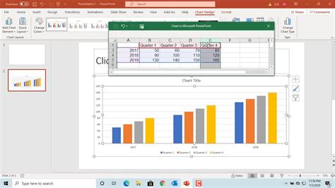 How to Hide or Unhide Data in a Chart in Power Point - Office 365 - YouTube