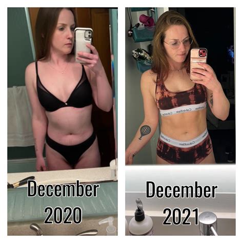 F/29/5’4 [133 lbs in both] 2021 was a transformational year :) : r ...