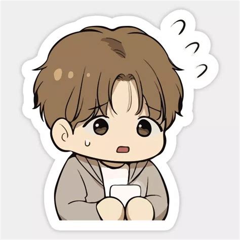 Jinx kim dan chibi design Sticker