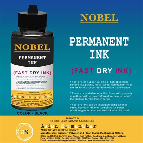 Permanent Ink - Fast Dry Ink - Black -1 Litre - 1 Qty : Amazon.in ...