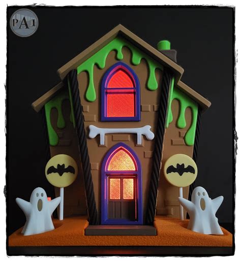 👻 GINGERBREAD HAUNTED HOUSE・ 3D File for 3D printing・Cults