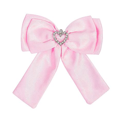 Glamour Satin Hair Bow Alligator Clip Pink – Hair Drama Company