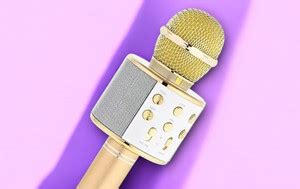 3BAAN X471 KARAOKE MIC WITH SPEAKER-FM Radio Voice Changer Rechargeable ...